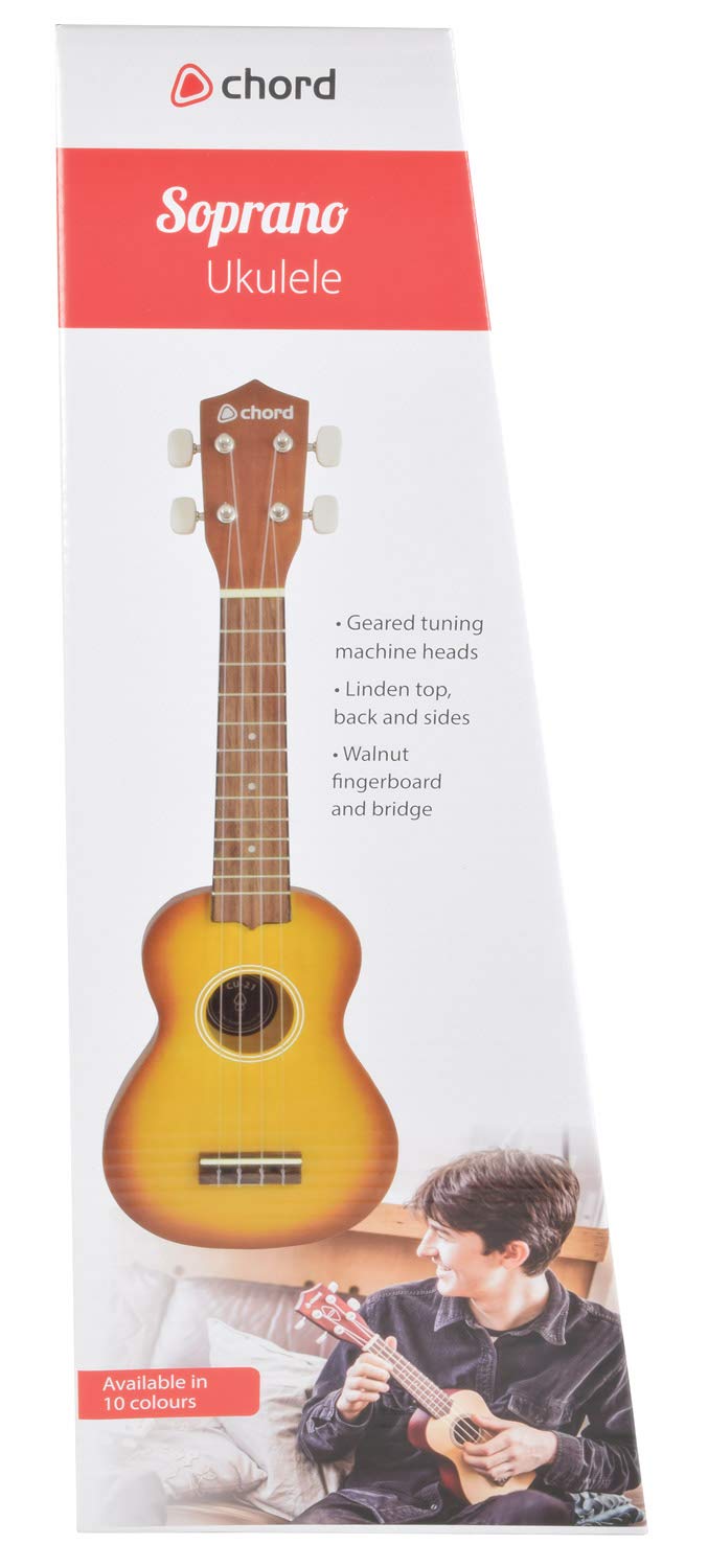 Chord | Ukulele sopranowe z torbą do noszenia | Sunburst
