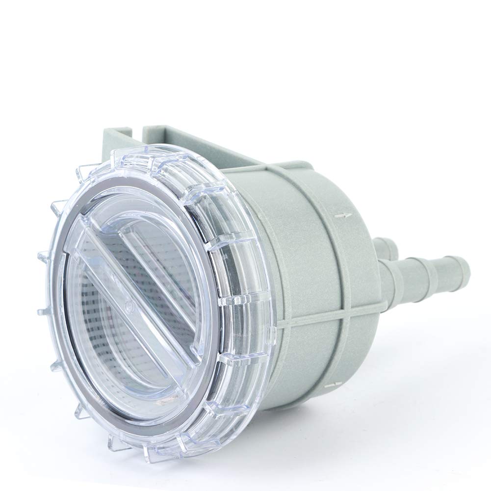 Filtro Colador de Entrada de Agua Cruda Transparente, Protege el Motor SF-SWF002, Filtro de Agua de Mar Marina para Tamaños de Manguera de 1 a 1,5 Pulgadas, Filtro