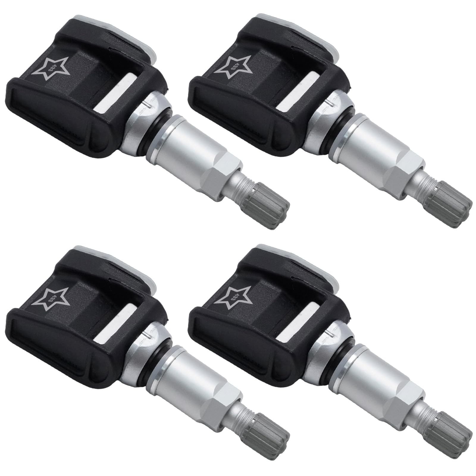 4 Stück A0009052102 Reifendrucksensoren, Ersatz für Mercedes E300GLC AMGW12 TPMS Reifendruckkontrollsystem Reifendruckkontrollsensoren
