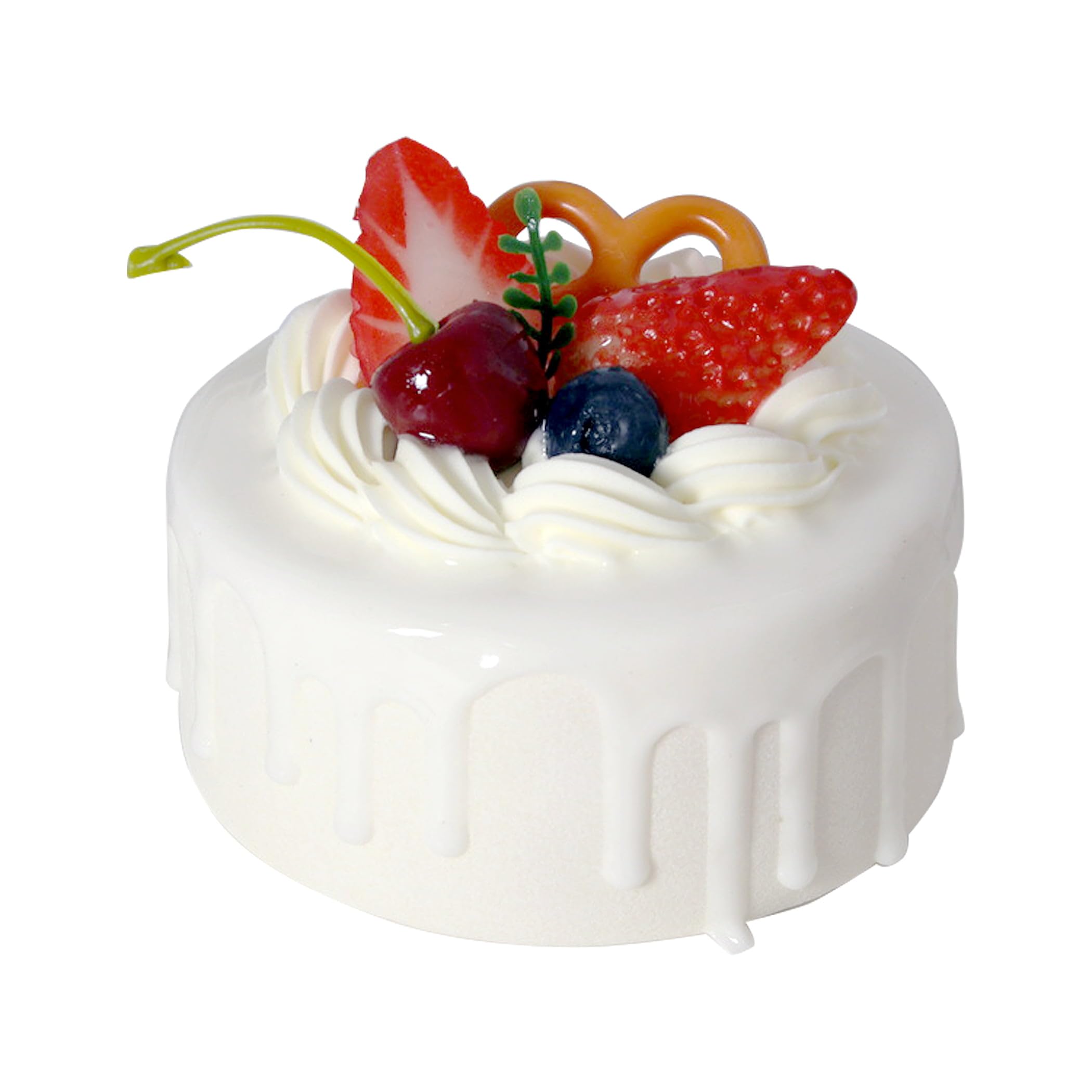 Felimoa Dummy Cake Food Sample Display Vinyl Replica 4.7x4.3x3.5in Decor
