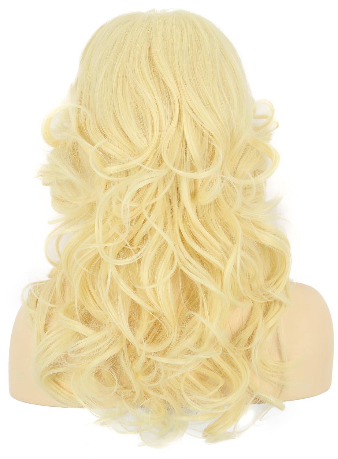 karlery Women 70s Feathered Wig Long Blonde Wave Disco Singer Wig Vintage Costume Wig Halloween Party Costume Wig - Image 6