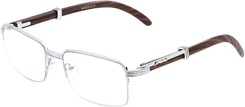 Miniatura 7 de Elite WOOD Art Nouveau VINTAGE Semi Rimless Style Gangster RICH Marco Gafas