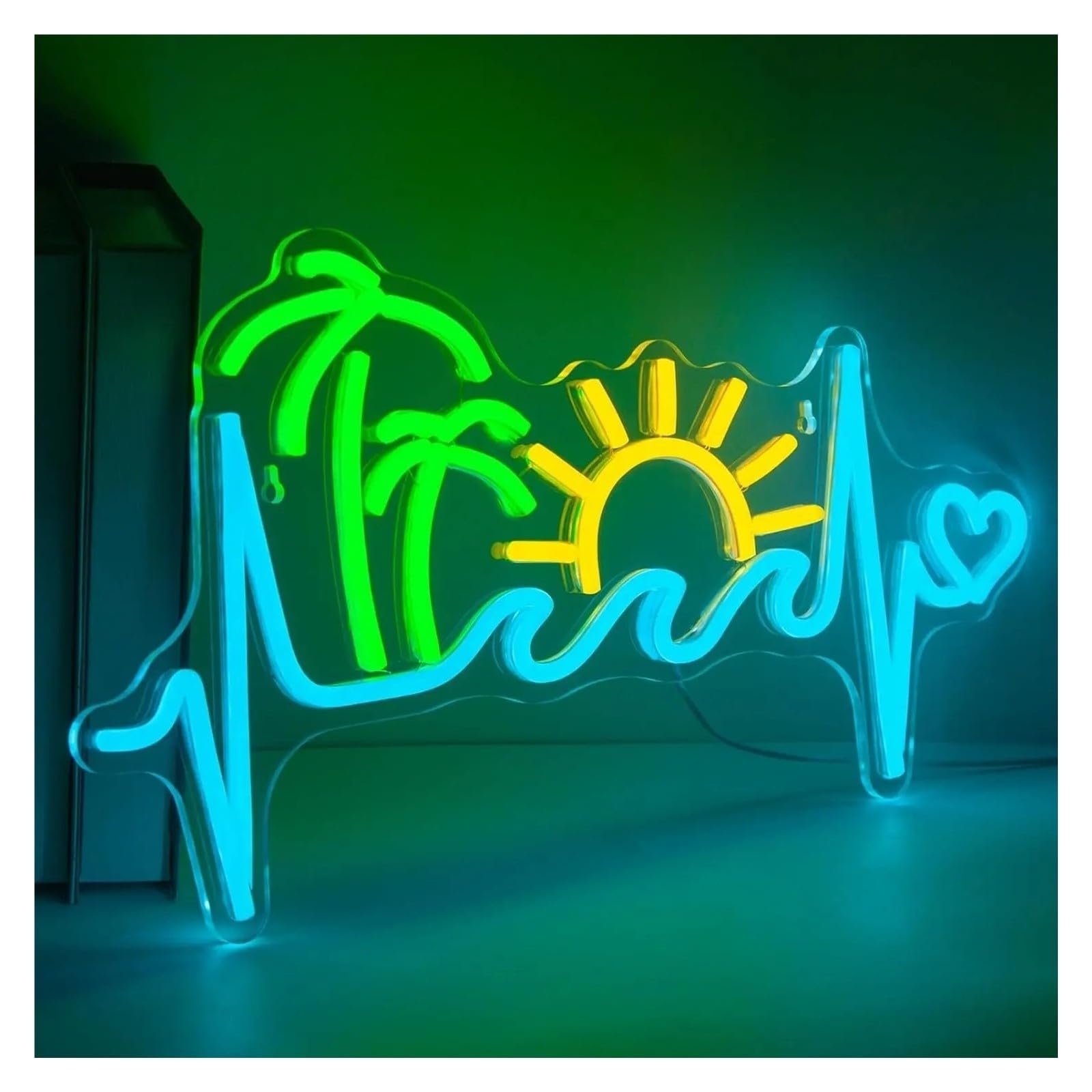 Decoración Lámparas Letrero De Neón LED Playa Tropical
