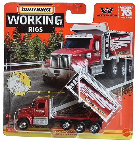 Camion Matchbox Western Star 49X plaques-formes de travail 12/16 pour inventer des chantiers