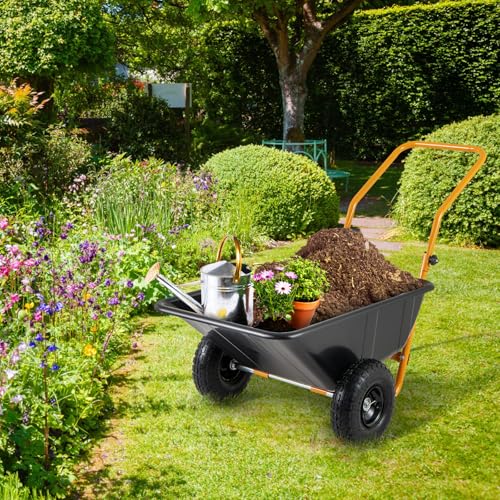 Goplus Dual-Wheel Wheelbarrow thumb #8