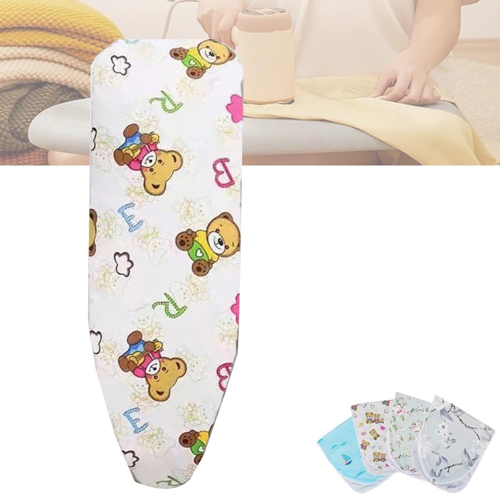 KFGISD, 15x48 In, Replacement Iron Board Cover, Cotton Iron Board Cover, Ironing Board Cover, Drawstring Tightening ,Ironing Board Covers(Green,14x43 Inch(110x34 Cm))