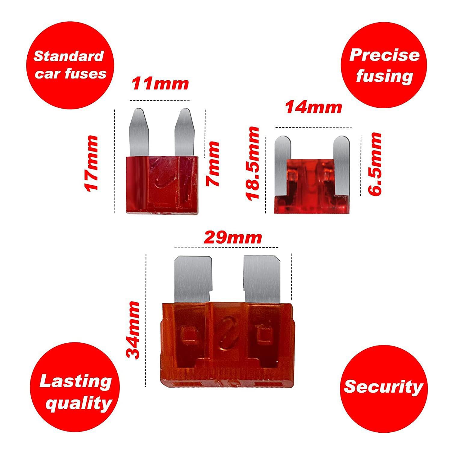 Kit assortito di micro fusibili per auto con tester, fusibili per auto, 306 pezzi