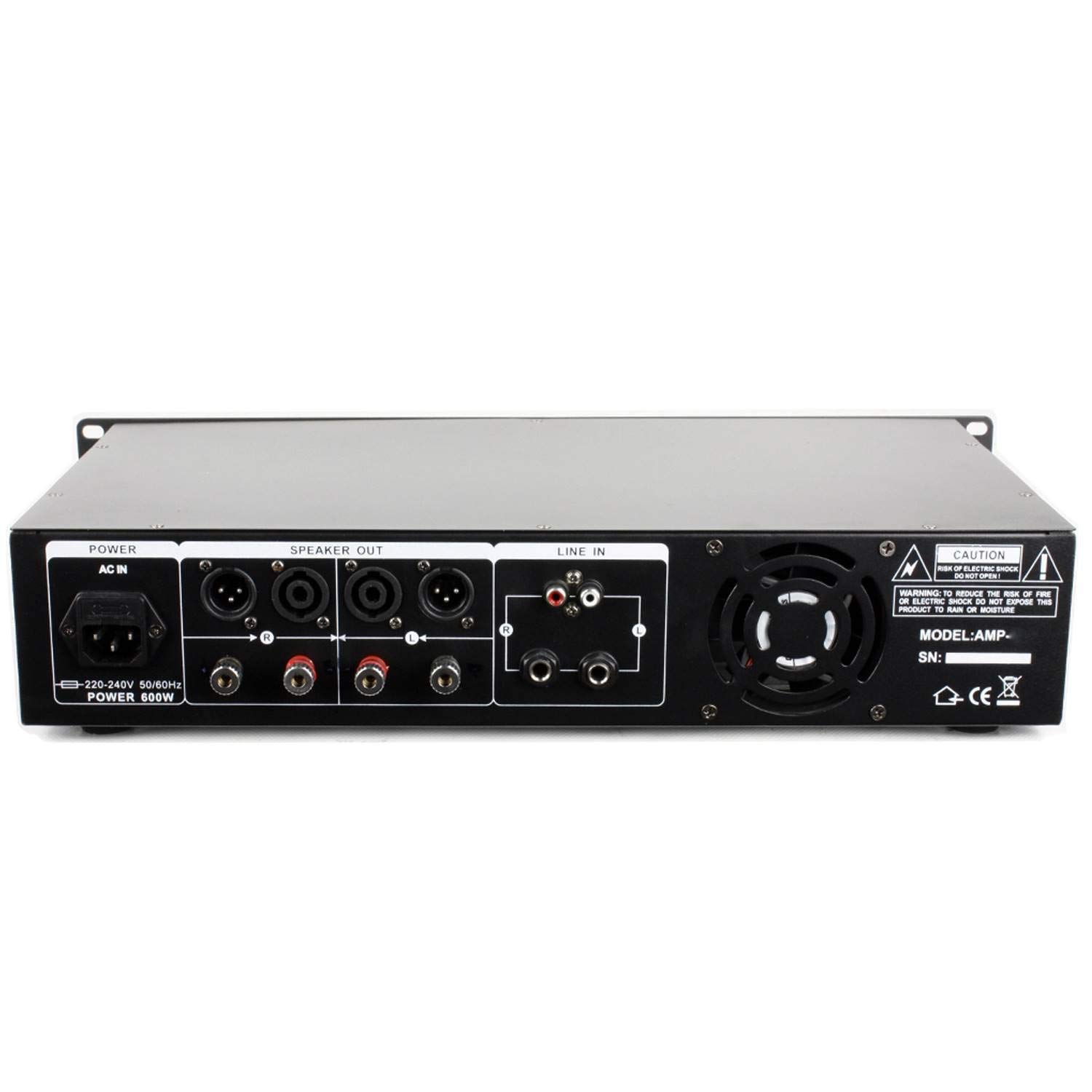 Pack Sono Ampli AMP-300 + HP BMS-12 de 2x600W Table de mix + Câblages