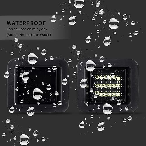 Miniatura 10 de Lámpara LED de placa de matrícula para Ford F-150 2015-2020 y 2017-2020 Raptor blanco brillante LED Tag bombillas de matrícula