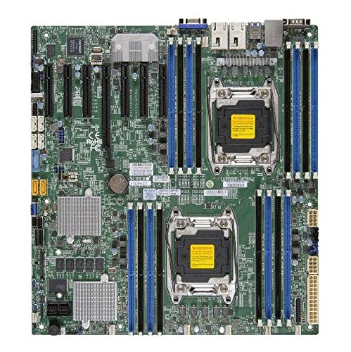 SUPERMICRO X10DRH-CT - Motherboard - extended ATX - LGA2011-v3 Socket - 2 CPUs supported - C612 - USB 3.0 - 2 x 10 Gigabit LAN -