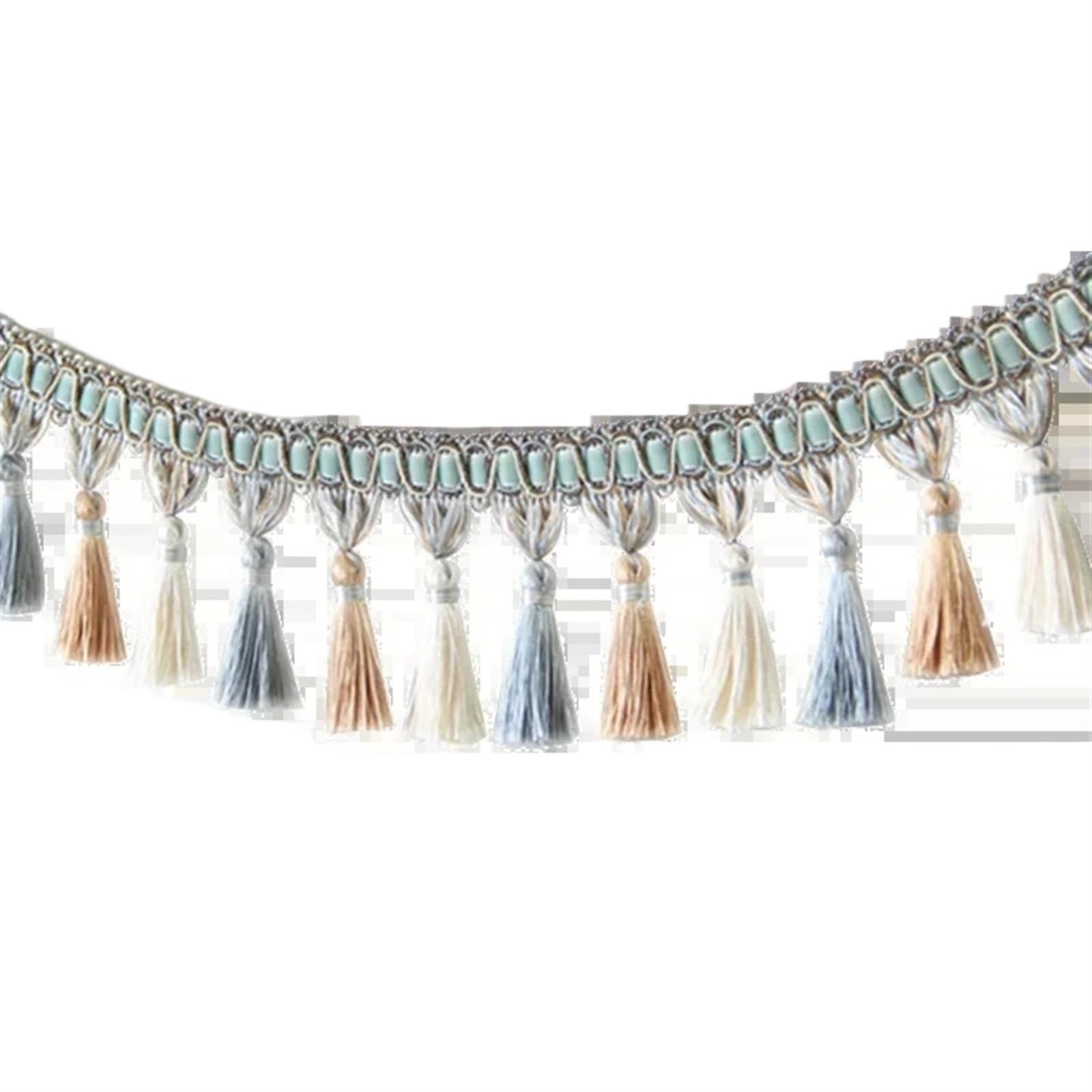 Rideau de Couture à Franges en Dentelle, 6 m/Lot, Bricolage décoratif Sequin Fringe(Dark Coffee)
