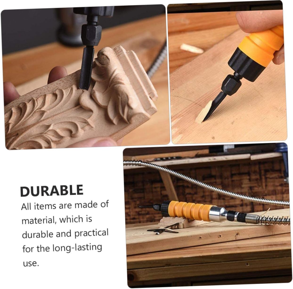 POPETPOP Electric Wood Carving Chisel Tool Set Professional Graver Kit for Woodworking Adjustable Carving Chisel for DIY Projects for Furniture Making and Engraving