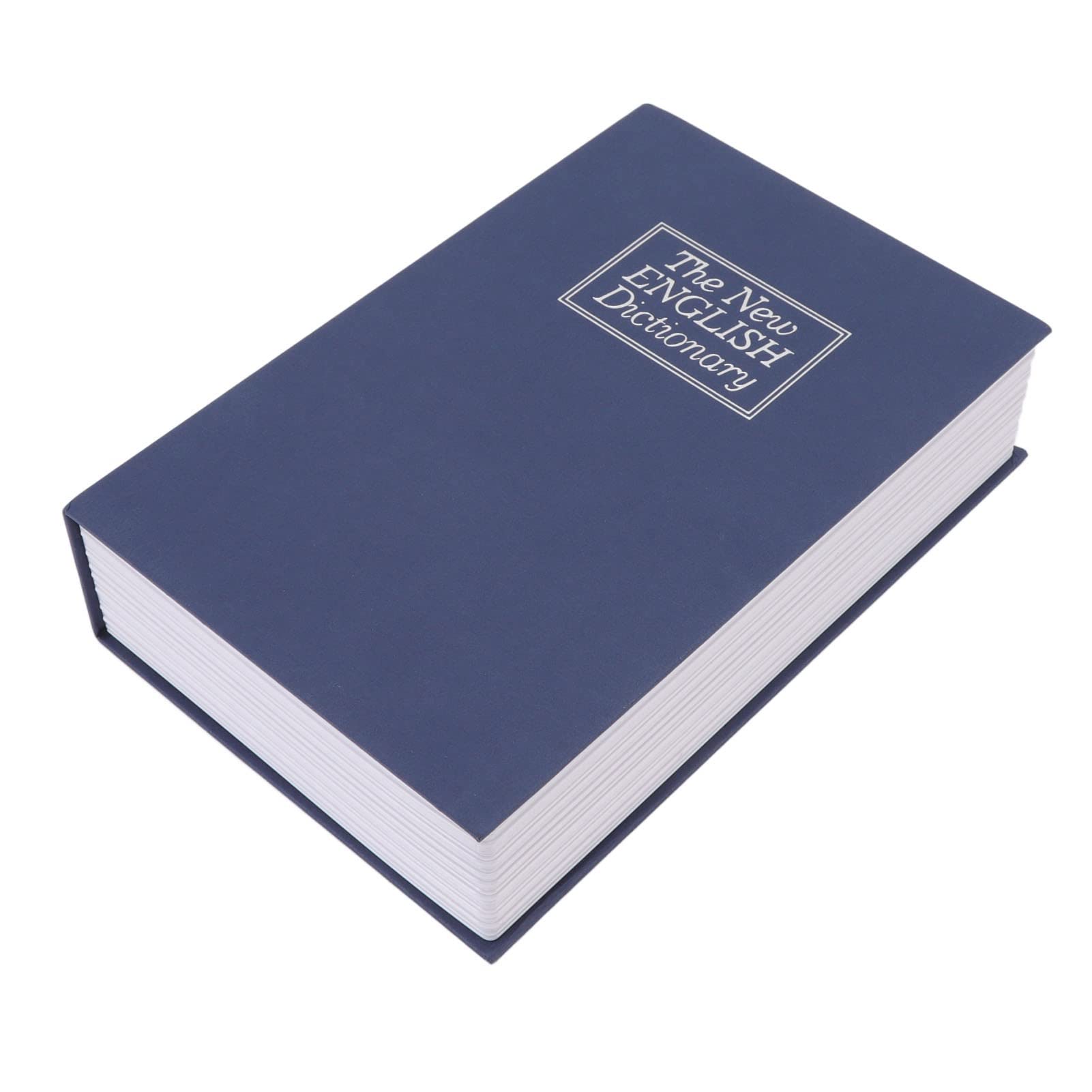 Jelquix Diversion Book Safe Storage Box, Secret Compartment Innovative Medium Dictionary Safe with Coded Lock, for Storing Money Jewelry Cards Documents, Ideal for Home Security (Blue)