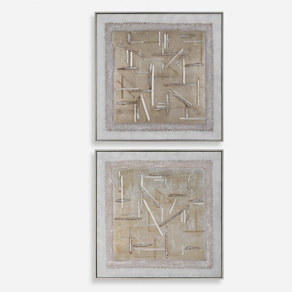 Uttermost 32355 Below The Surface - Canvas Abstract Art-60 Inches Tall and 60 Inches Wide