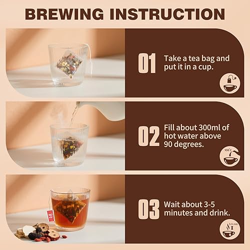 Miniatura 7 de Té de fórmula de té de riñón, té de ginseng Six Treasure, té de hierbas de ginseng y morera, limpieza de riñón, desintoxicación y reparación de