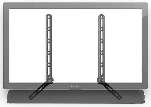 Mount-It! Soporte de barra de sonido universal para barra de sonido para montaje sobre o debajo de TV, compatible con Sonos, Samsung, Sony, Vizio,