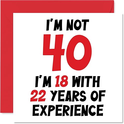 Vista 318 de Tarjeta de cumpleaños número 98 para mujeres y hombres – Not 98 I'm 18 With 80 Years Experience – Divertida tarjeta de cumpleaños noventa y ocho