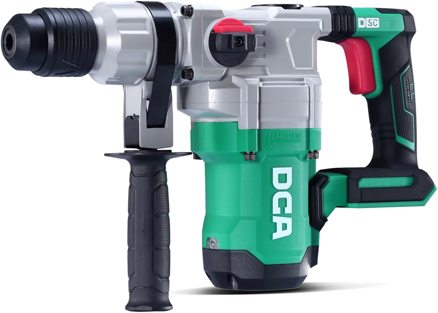 DCA 20V MAX Cordless Heavy Duty Rotary Hammer Drill, 4.5 Joule, 3800BPM, 1-1/8 Inch SDS-Plus, Brushless Rotary Hammer Drill (bare tool, Battery and charger not included)