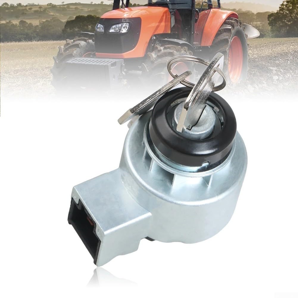 Interrupteur d'allumage pour tracteurs Kubota B7500 B2100 B2400 B1700 B7510 avec 2 clés Numéro OEM 6C040-55452