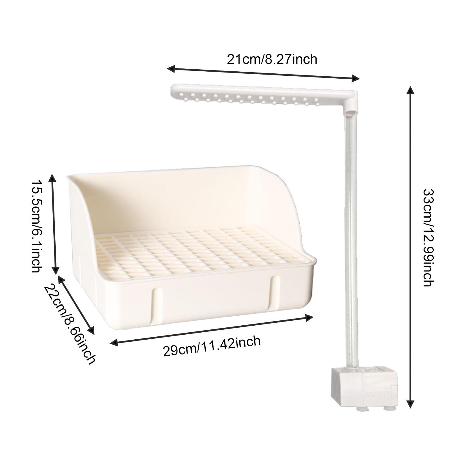Baignoire pour Oiseaux, Facile à Installer, Légère et Amovible, Idéale pour Les Perroquets.