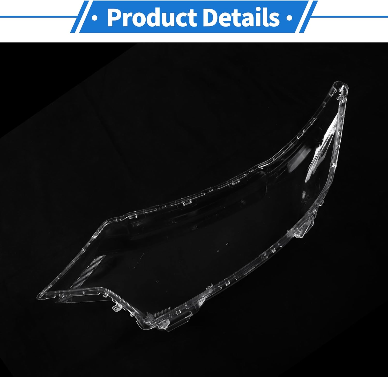 Headlight Lens Cover Headlight Headlamp Lense Clear Lens Cover for Mitsubishi Outlander 2016-2021 Clear PC 1 Pcs Front Right Car