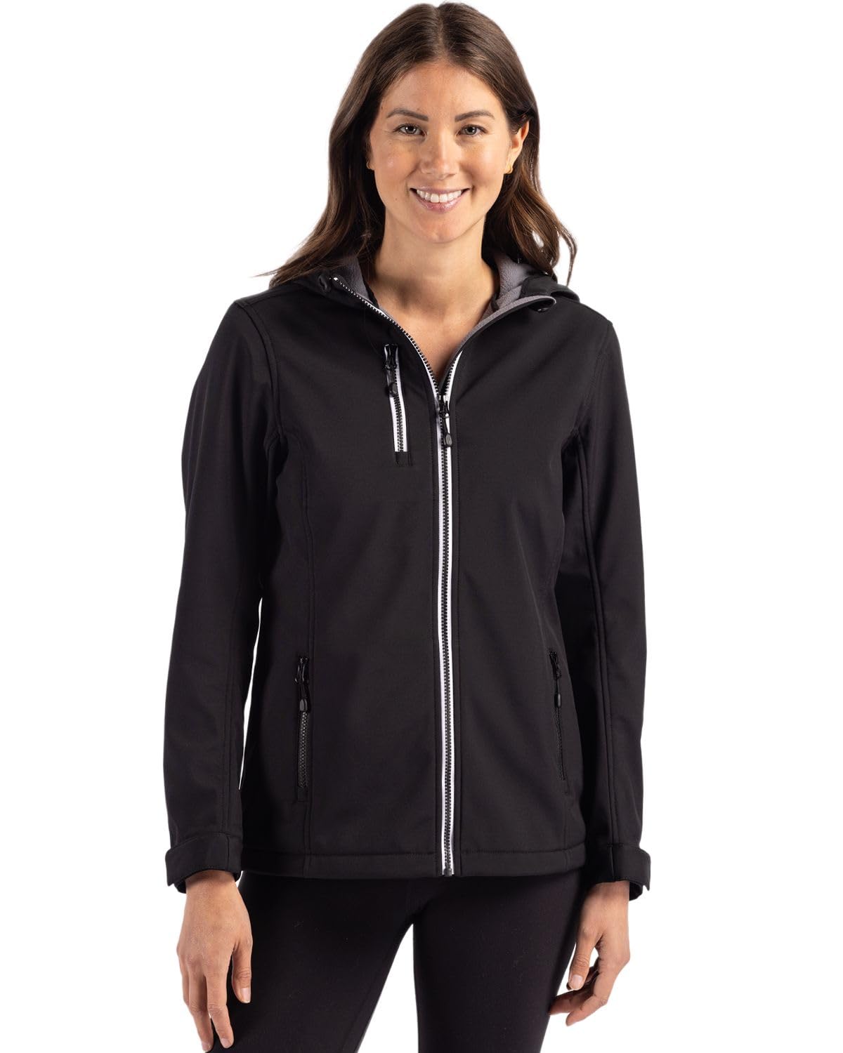 Clique Telemark Eco Stretch Softshell Full Zip Womens Hooded Jacket