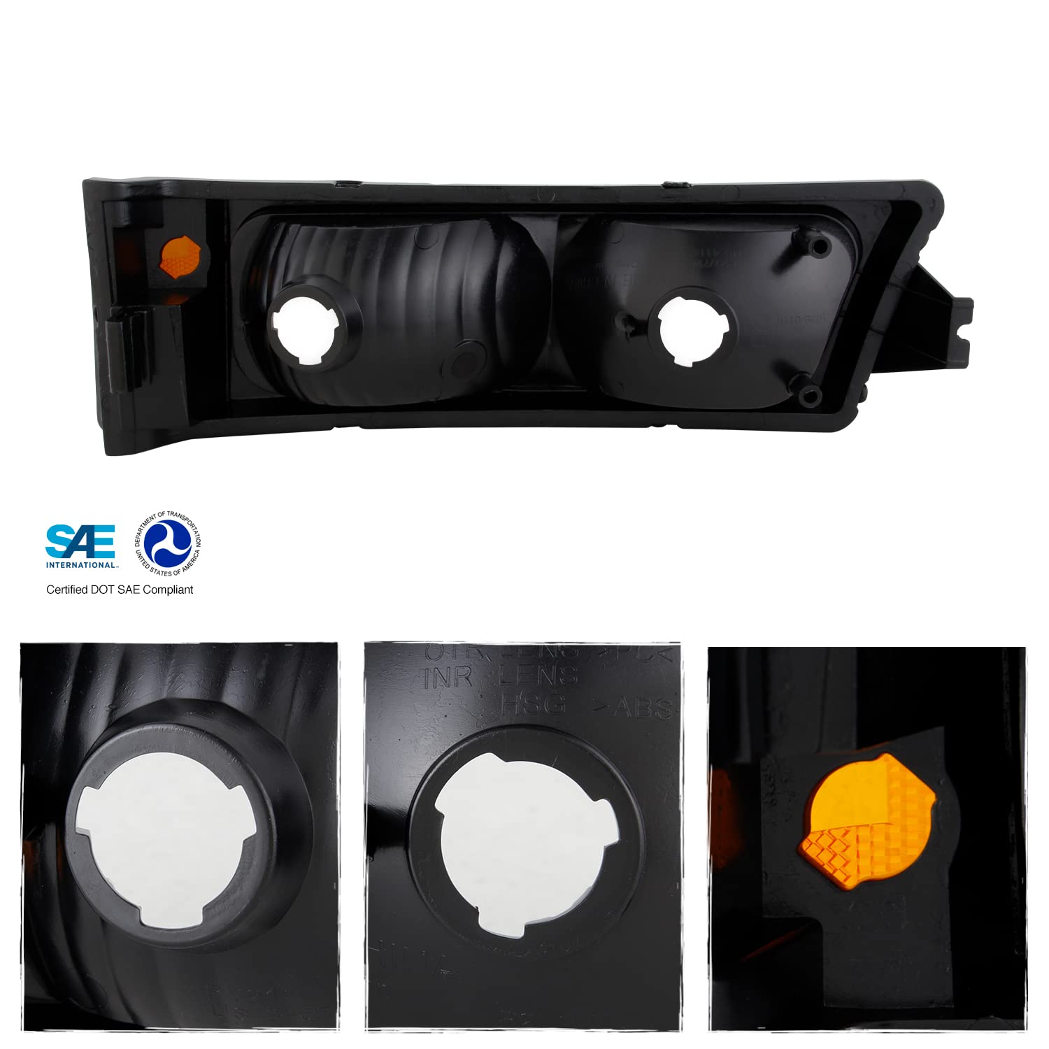 AKKON - For 03-06 Avalanche| Silverado Smoked Parking Bumper Turn Signal Lights Lamp Pair Driver&Passenger Side