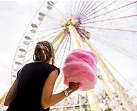 Vista 6 de Perfectware 2 tarros de 16 onzas de azúcar de algodón de azúcar (vainilla rosa y frambuesa azul)