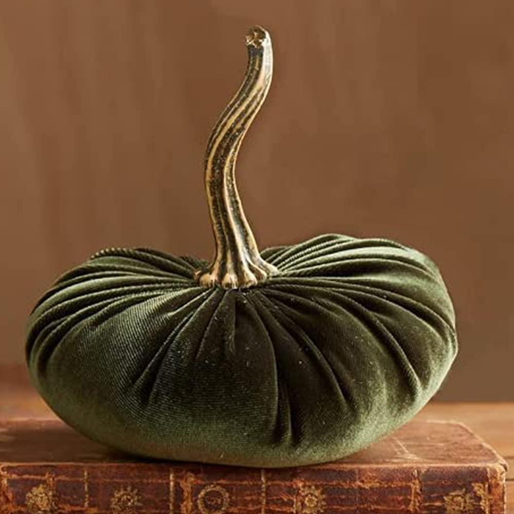 Citrouille Artificielle En Velours Jikoiuty - 15 Cm, Orange, Décoration Automne Et Halloween