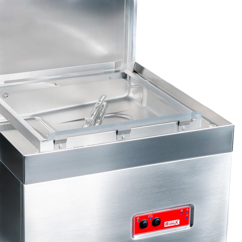 Lavastoviglie Professionale a Capotta 50x50 cm con Pompa Brillantante, Detergente e Scarico | Lavastoviglie a Cappotta per Ristorazione | Lavastoviglie Industriale con Lavaggio Rapido per Bar