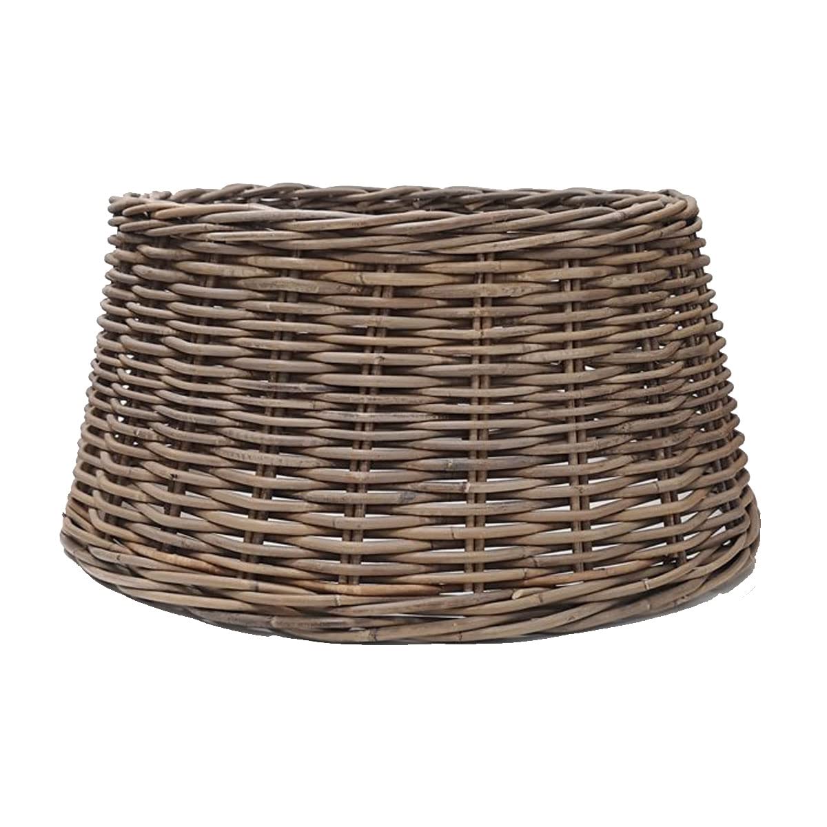 Christmas Tree Woven Wicker Basket Ring Skirt Stand Cover