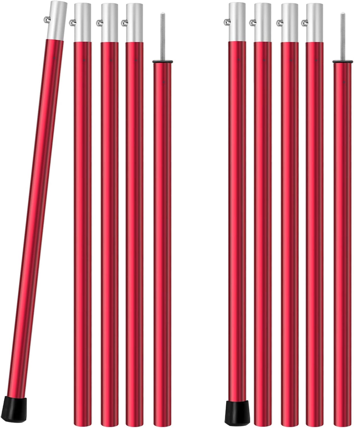 Buy Tent Poles,Tarp Poles 75 inches Aluminum,Tent Pole for Tarp,Easy