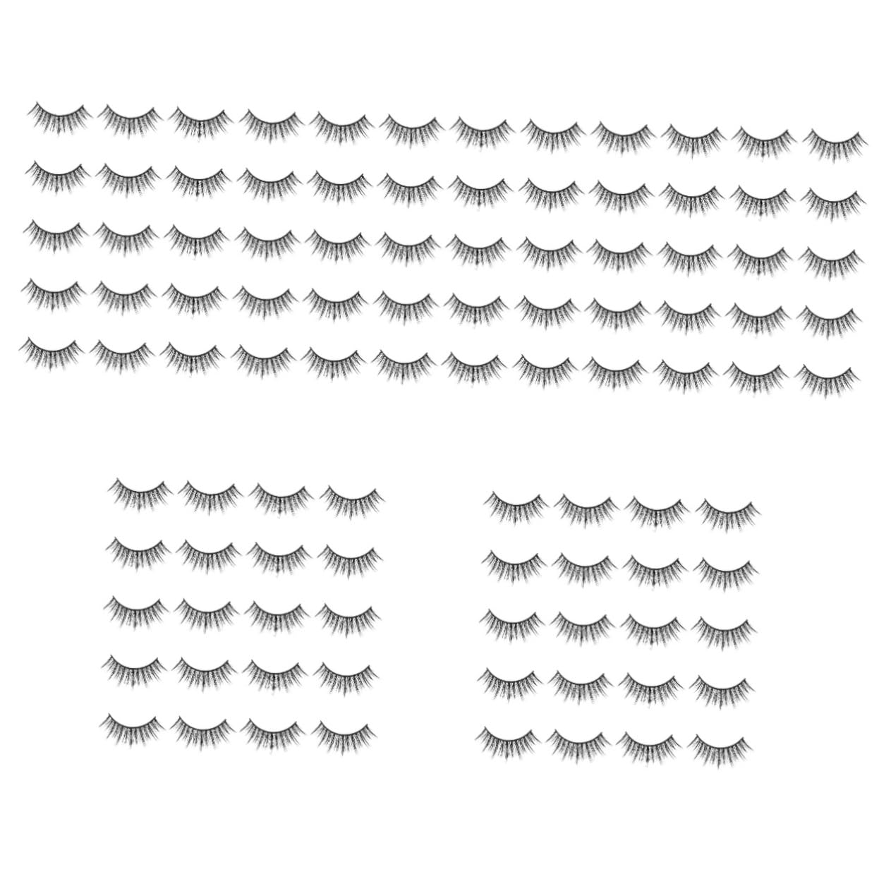 DOITOOL 50pares Pestañas Postizas De Extensiones De Fáciles De Usar Para Maquillaje y