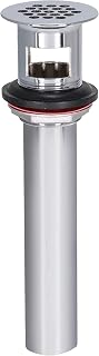 EZ-FLO Eastman 1-1/4 x 8 Inch Chrome Plated Bathroom Sink Grid Strainer Hair Catcher - Rust-Resistant Replacement Drain 35072