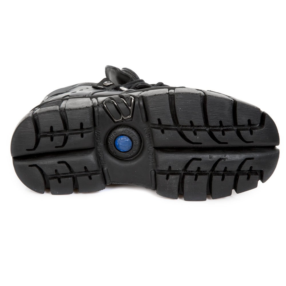 New Rock Womens M-106-S29 Leather Black Shoes 8.5 US