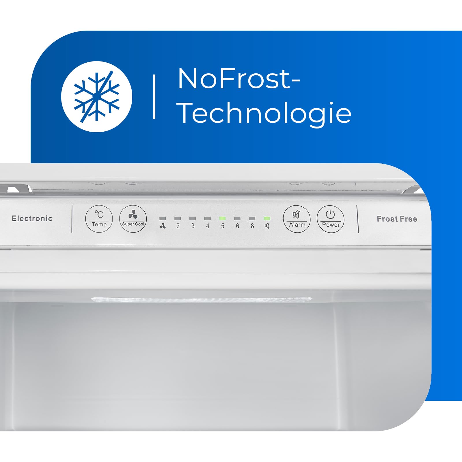Exquisit Nevera y congelador empotrable NoFrost, 178 cm, 246 l