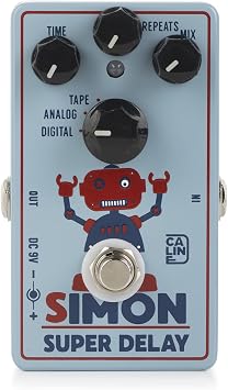 Caline CP-513 Simon Super Delay Guitar Effect Pedal with Digital, Analog and Tape options