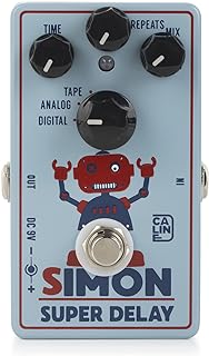 Caline CP-513 Simon Super Delay Guitar Effect Pedal with Digital, Analog and Tape options