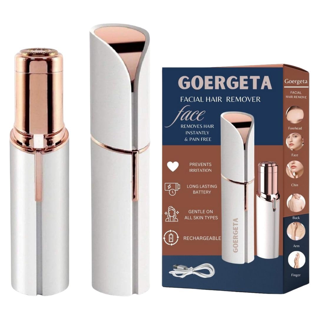 GOERGETA Portable eyebrow trimmer, epilator for women, facial hair remover for women,Face, Lips, Nose Hair Removal Electric Trimmer eyebrow trimmer (Mini Eyebrow Trimmer) GOERGETA Portable eyebrow trimmer, epilator for women, facial hair remover for women,Face, Lips, Nose Hair Removal Electric Trimmer eyebrow trimmer (Mini Eyebrow Trimmer)