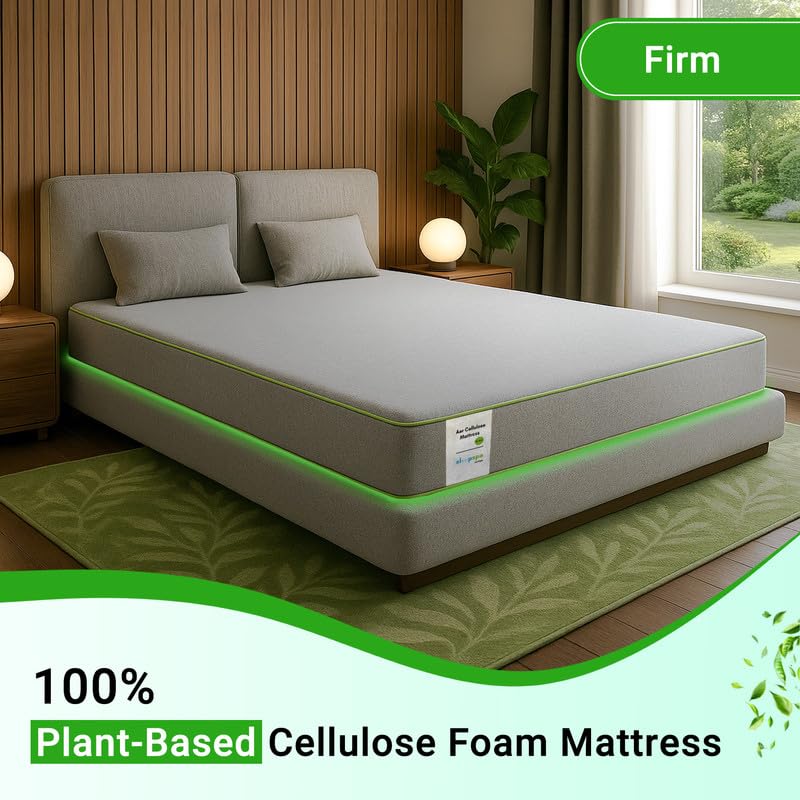 Image of SLEEPSPA AER - Orthopedic Mattress with Plant-Based Cellulose Foam Chemical-Free Comfort |7-Zone Support, Anti-Allergy |Firm Comfort |7-Year Warranty|Bonded Foam Mattress