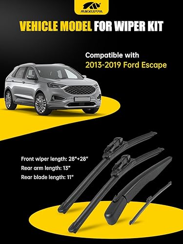 Vista 209 de MIKKUPPA Limpiaparabrisas de 26 pulgadas + 23 pulgadas + 12 pulgadas, repuesto para Mercedes-Benz 2013-2016 GL350 GL450, 2012-2015 ML350 ML550 ML63