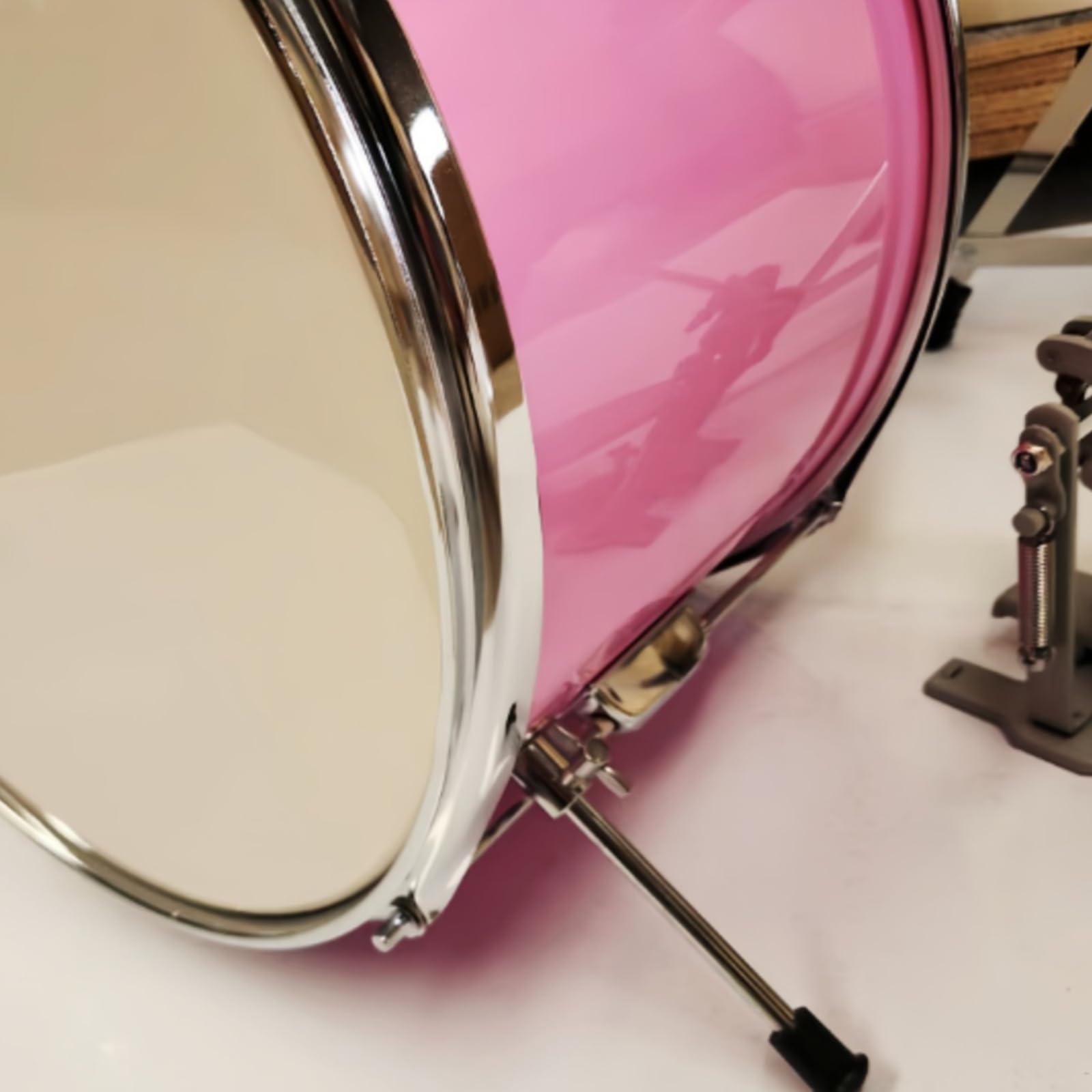 Set di Batteria Completo Resistente | Batteria con Sgabello, Realistico, per Cameretta, Casa