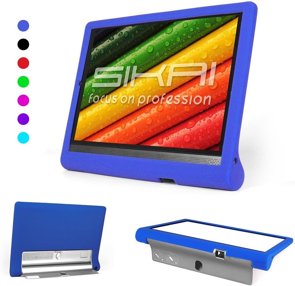 Lenovo Yoga Tab 3 pro 10 Case - SIKAI Soft Silicone case Cover Fit Lenovo YOGA Tab 3 Pro 10.1-Inch Tablet Silicone case For Lenovo Yoga Tab 3 Pro 10 video tablet case cover (Blue)