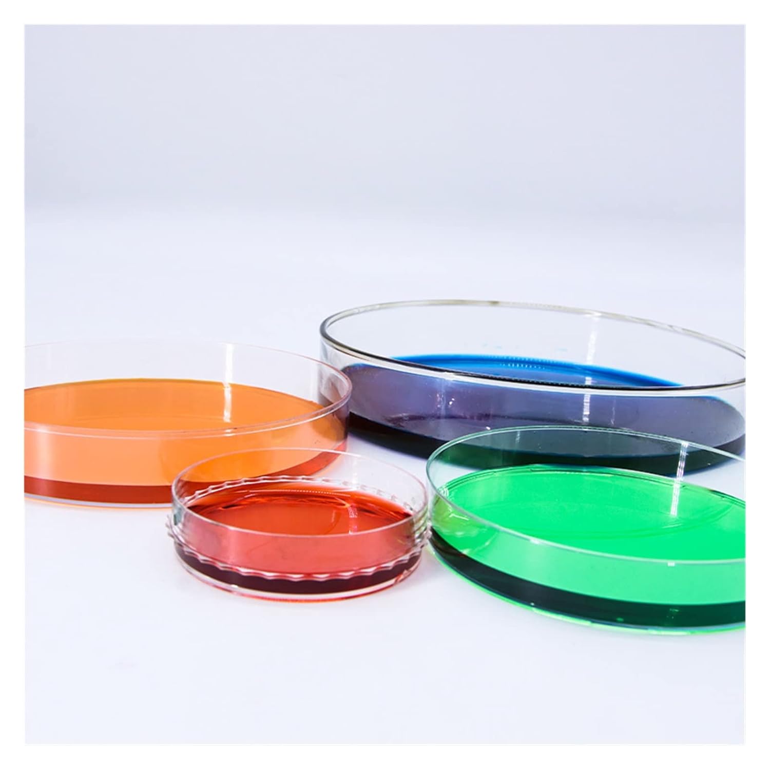 Run Ken 10 Pieces 120mm Glass Petri Dish Laboratory Chemical Biology Petri Dish