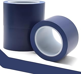 KADIO Bodenmarkierungsband 3pc Signal Markierungs und Warnklebeband Universal 50 mm x 33 m Blau (3, Blau, 50 mm x 33 m)