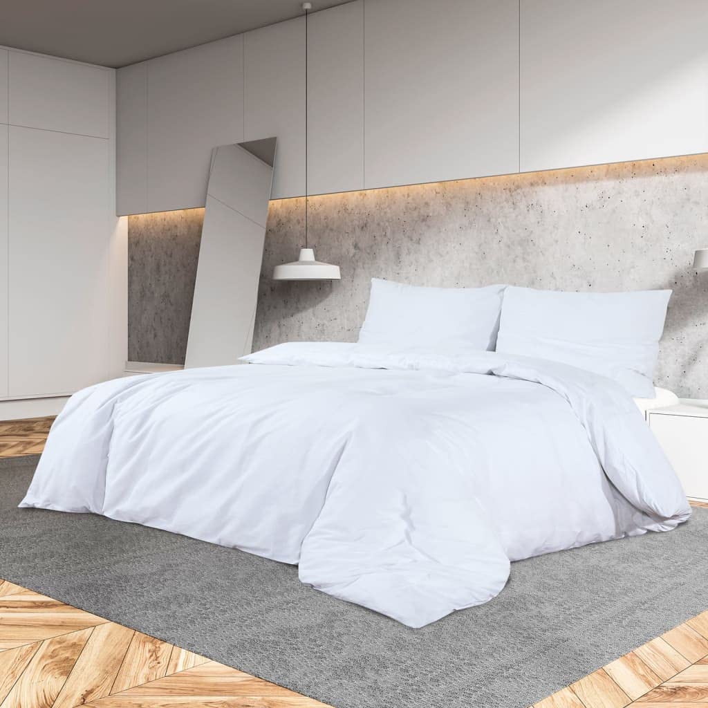 Set Copripiumino Bianco 220x240 cm in Cotone,Casa e Giardino,Biancheria,Lenzuola e Coperte,Copripiumini,1.18kg - 136163