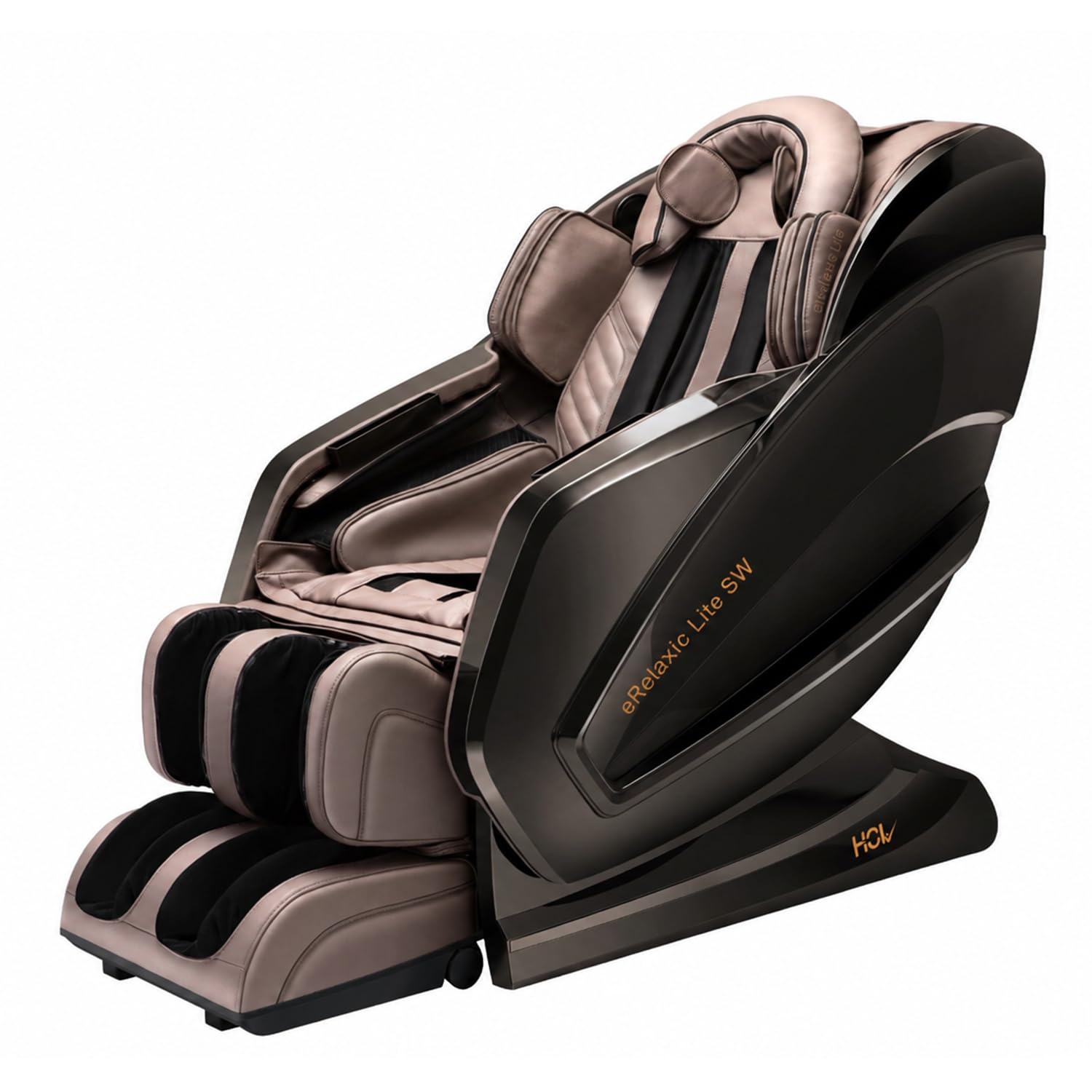 HCI eRelaxic Lite Sonic Wave 4D Massage Chair for Home and Office – Full Body Zero Gravity Recliner with S&L Track, Airbags, Heating, Foot Roller, 24 Auto Programs (Coffee)-image-41