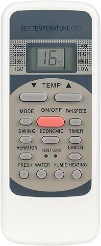 R51C PERFASCIN - Control remoto de repuesto para aire acondicionado Midea RG51M5/(C) EU Milexus RG51M5/UE