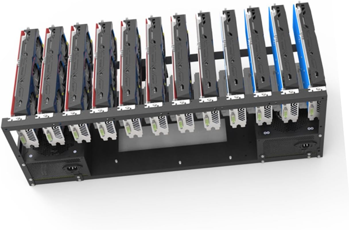 Generic 1set Graphics Cards Rack for Gpus Holder for Computer Mining Design for Efficient Cooling and Storage Easy to Use and Setup