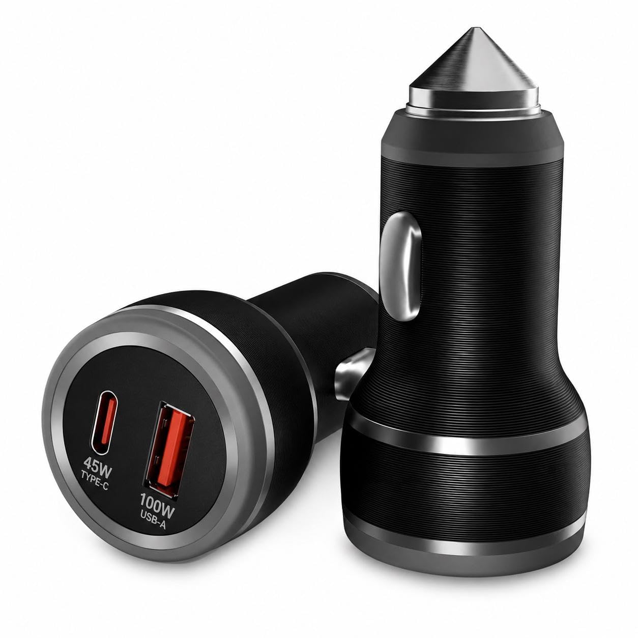 AILKIN 145W Fast Charging Car Charger,Dual Output 100W QC + 45W PD Type C Car Adapter,Quick Car Charging Compatible with All Cars for iPhone & Android Smartphone,Smartwatch,Earbud,Power Bank & More-image-46